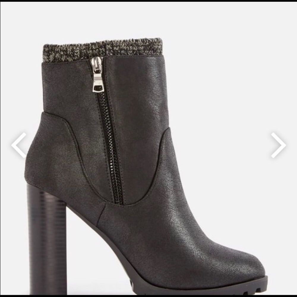 JustFab Carolina Sweater Cuff Bootie Size 11 - Picture 2 of 6